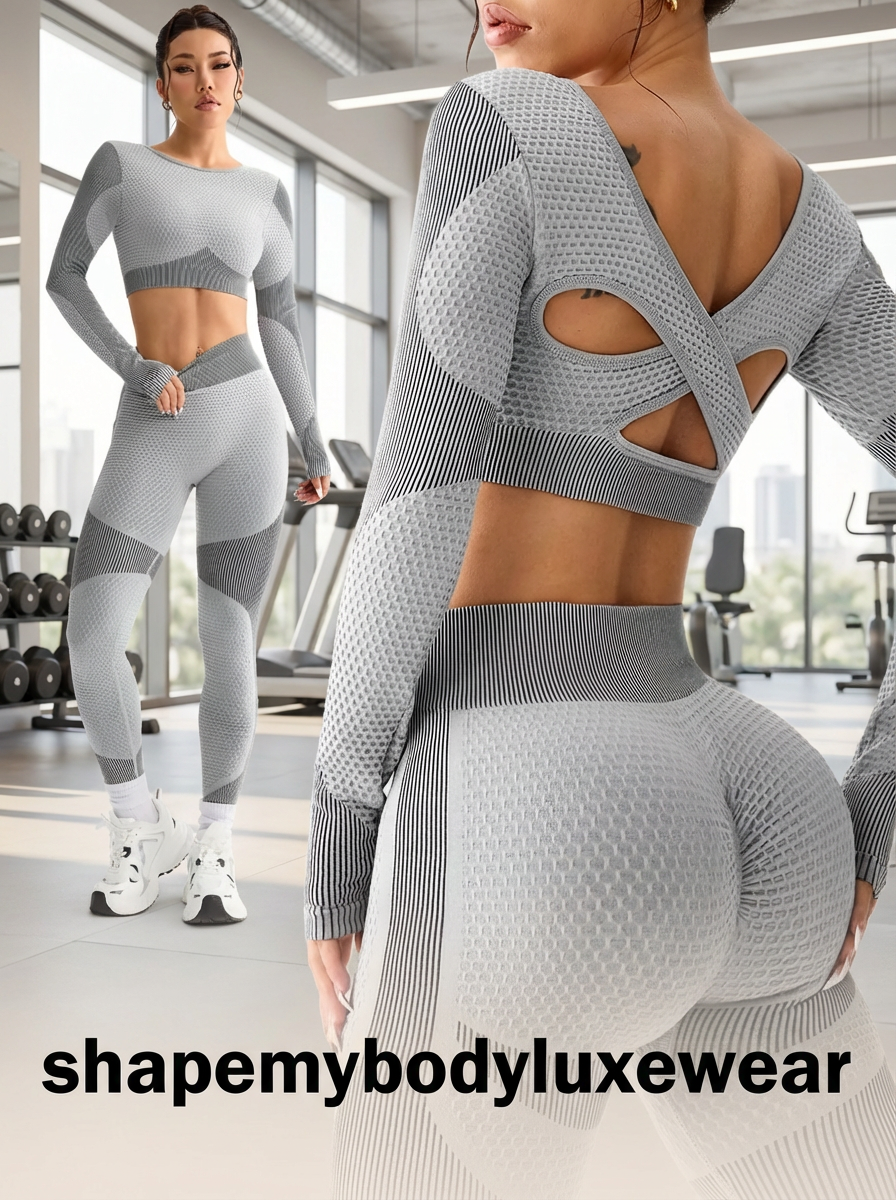 Shape My Body 2-Piece Seamless Fitness & Yoga Set – Breathable Tight Fit