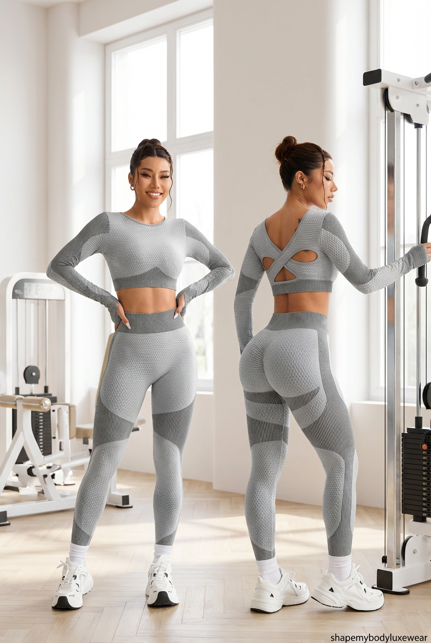 Shape My Body 2-Piece Seamless Fitness & Yoga Set – Breathable Tight Fit