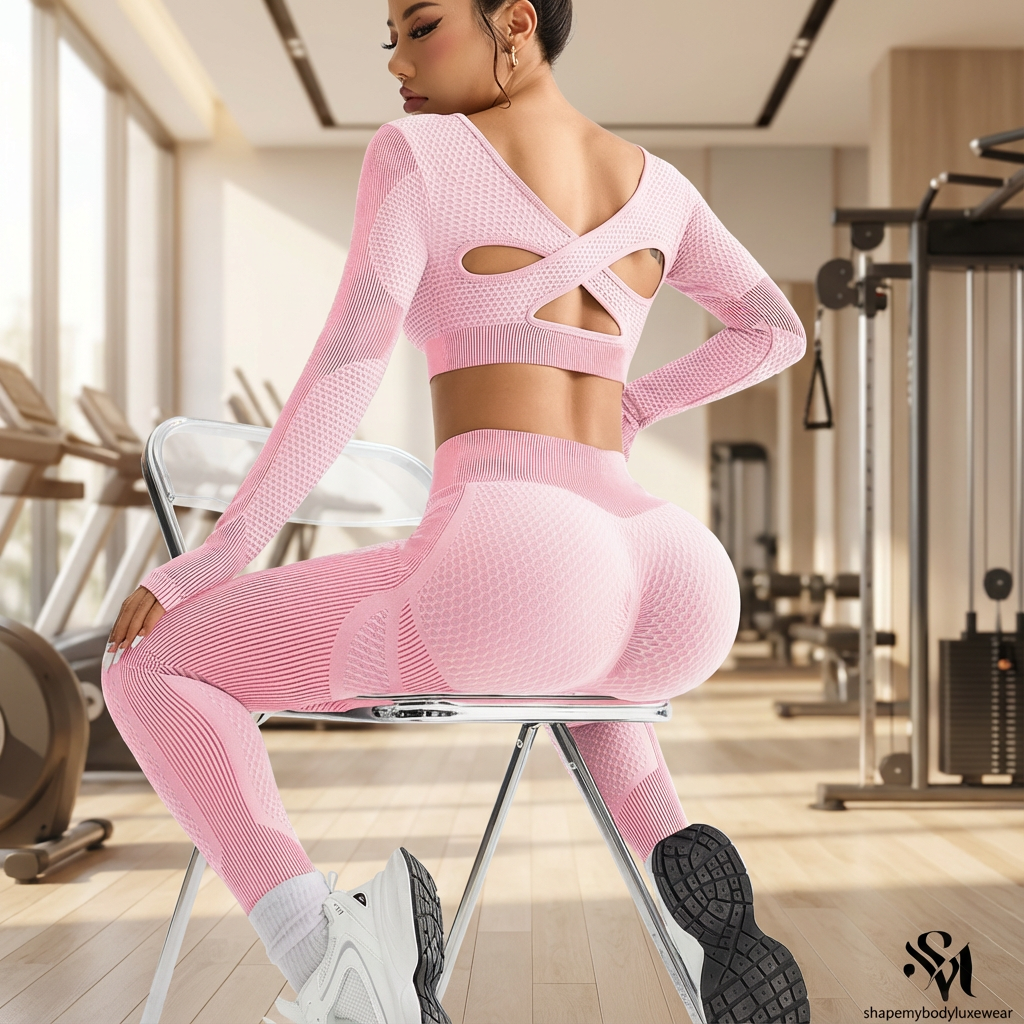 Shape My Body 2-Piece Seamless Fitness & Yoga Set – Breathable Tight Fit