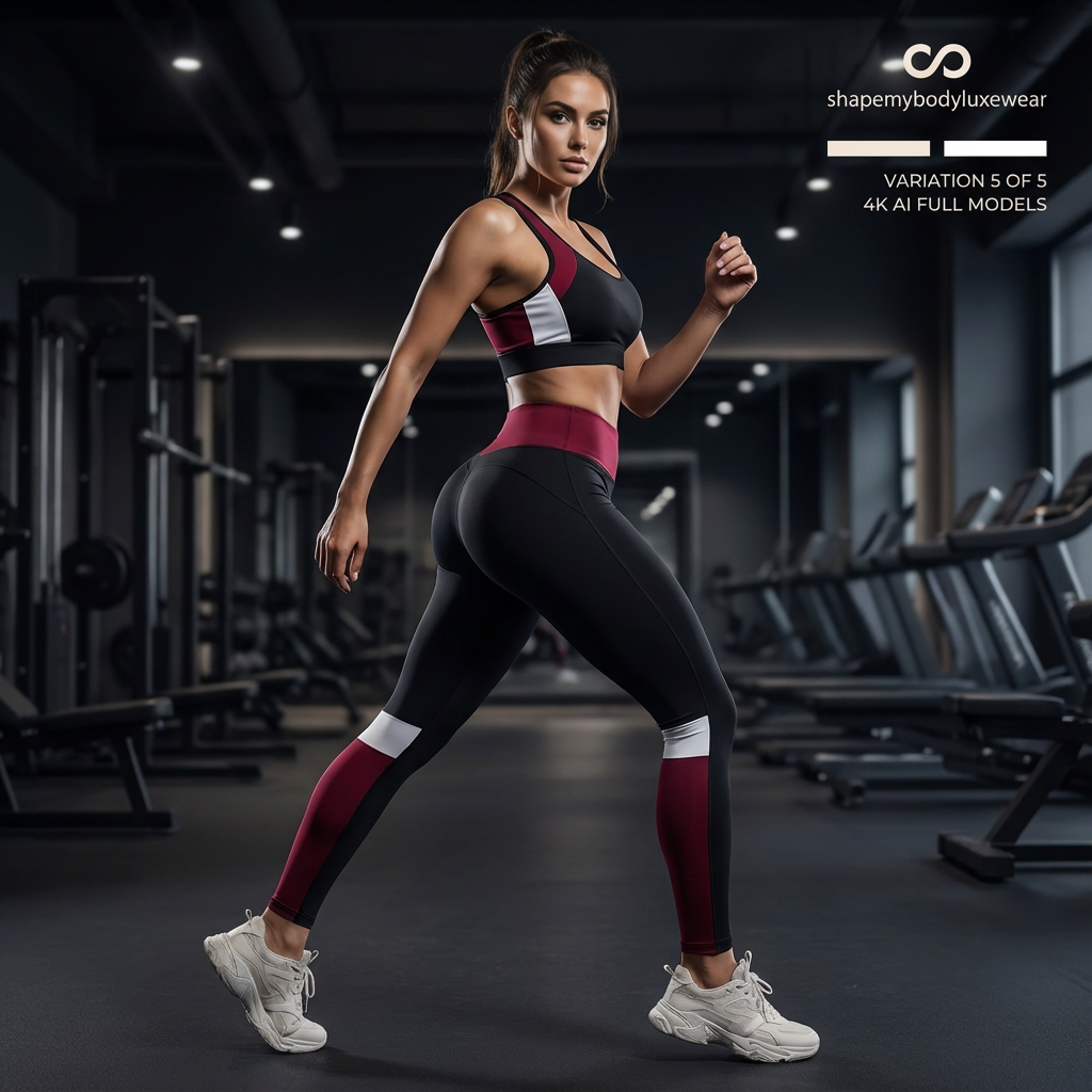 Shape My Body Colorblocked Performance Leggings – High Waist & Tummy Control