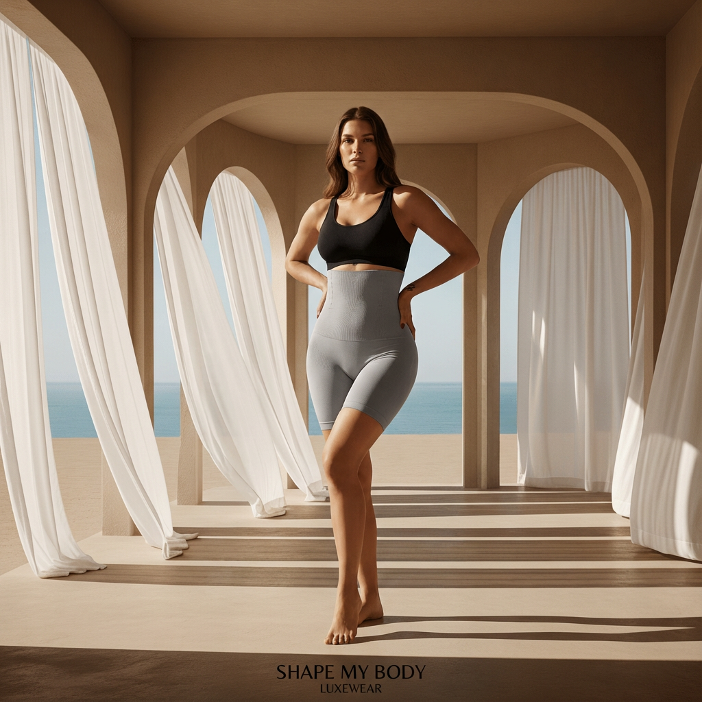 Shape My Body CurveSculpt™ High-Waist Shaping Boyshorts – Tummy Control & Butt Lifting Shapewear