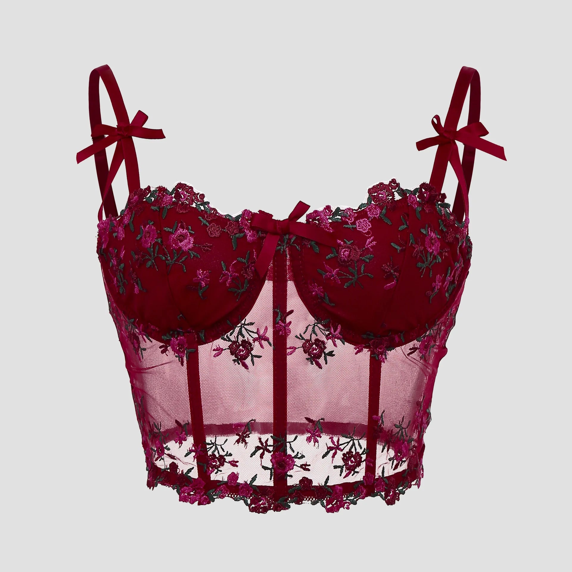 Shape My Body Floral Lace Bow Corset™