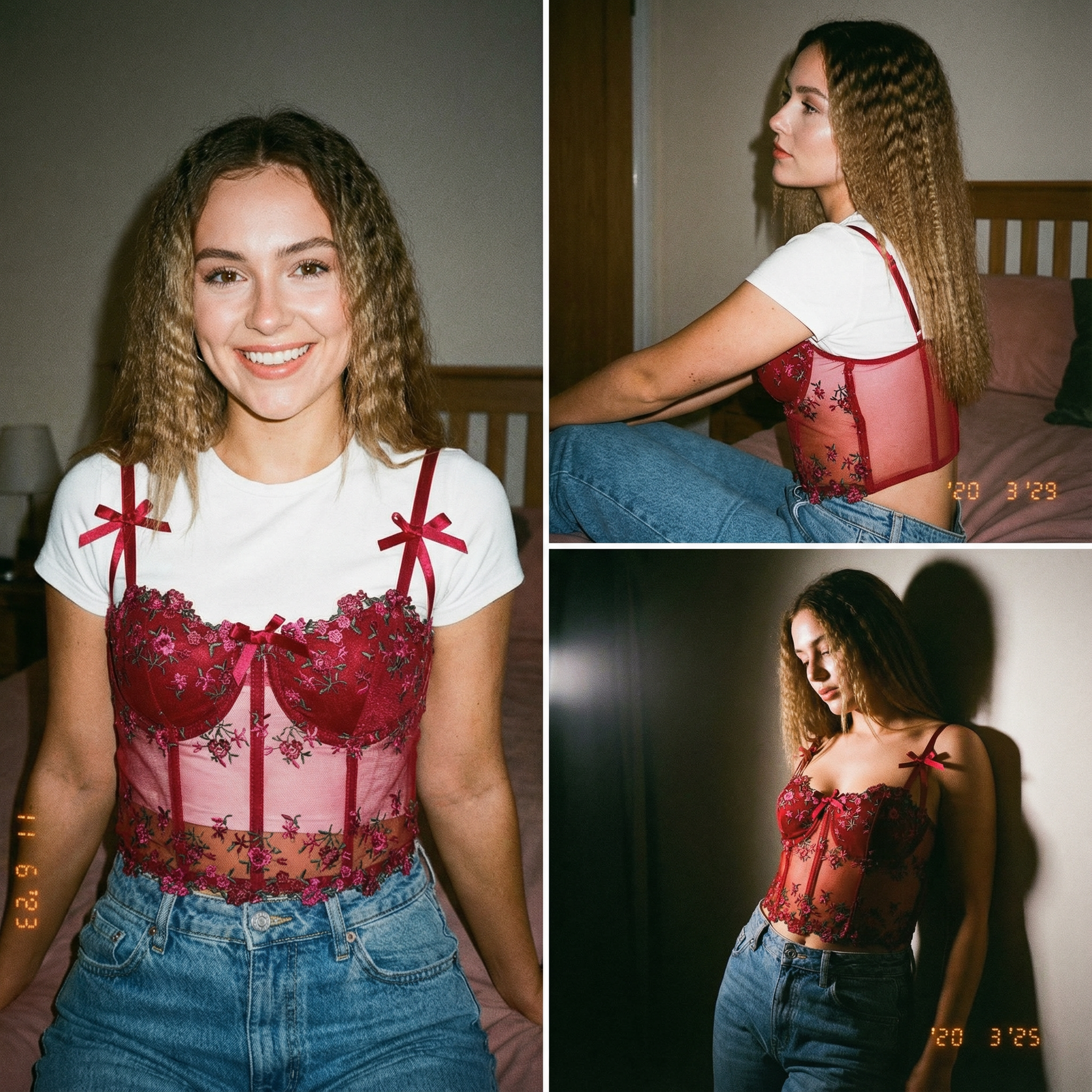 Shape My Body Floral Lace Bow Corset™